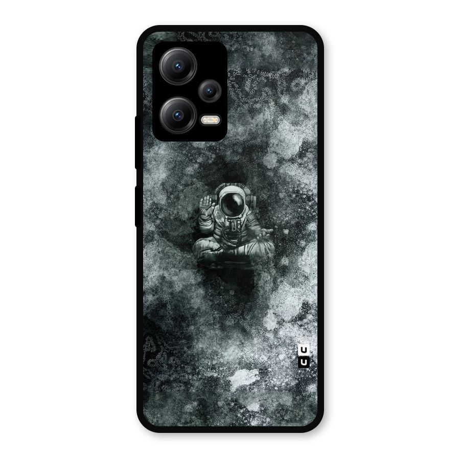 Meditating Spaceman Metal Back Case for Redmi Note 12 5G