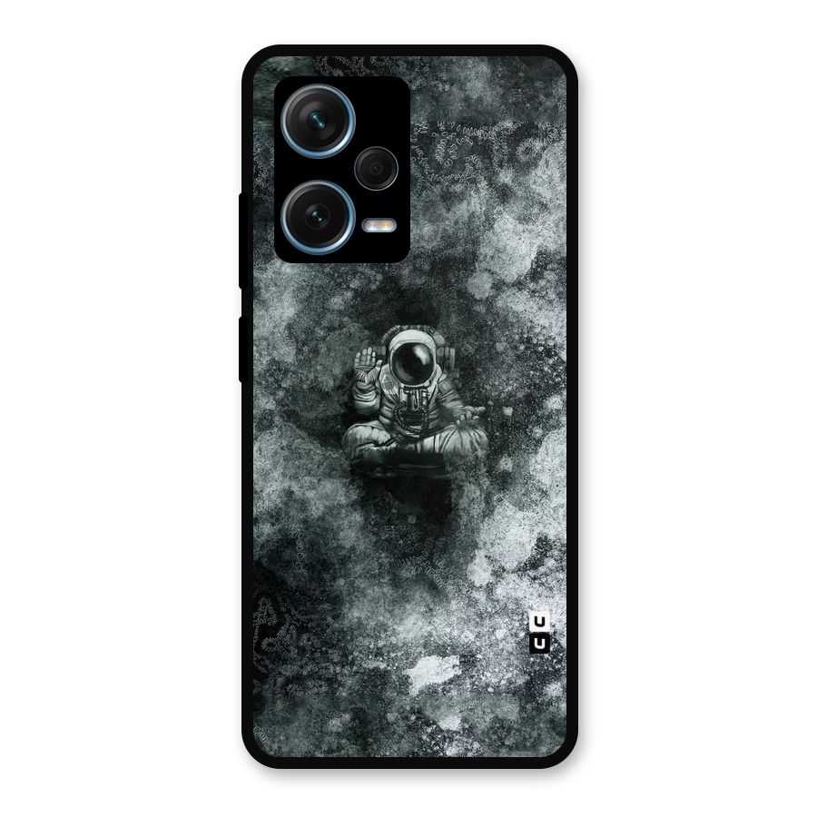 Meditating Spaceman Metal Back Case for Redmi Note 12 Pro Plus 5G