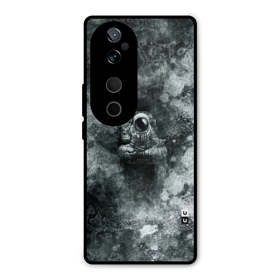 Meditating Spaceman Metal Back Case for Vivo T3 Ultra