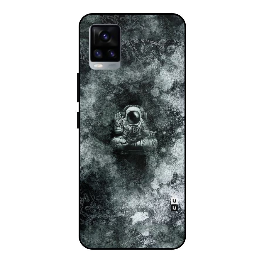 Meditating Spaceman Metal Back Case for Vivo V20 2021