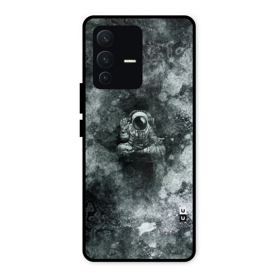 Meditating Spaceman Metal Back Case for Vivo V23 5G