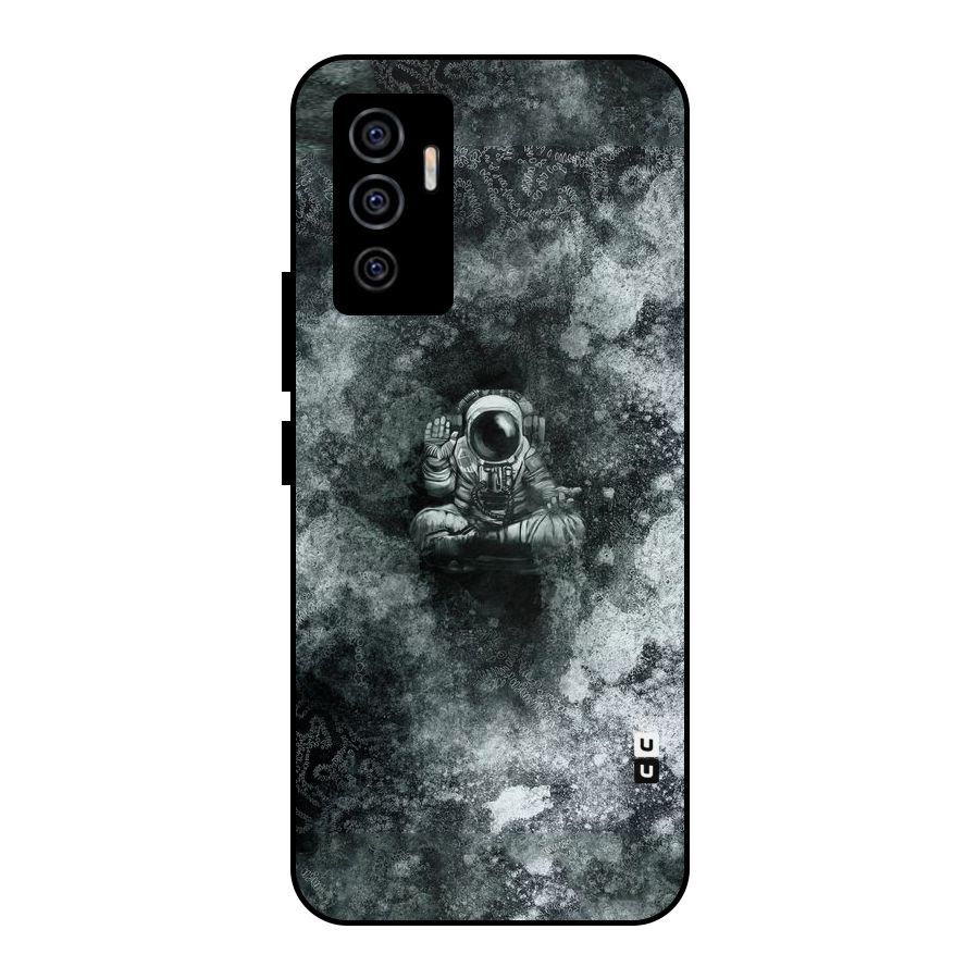 Meditating Spaceman Metal Back Case for Vivo V23e