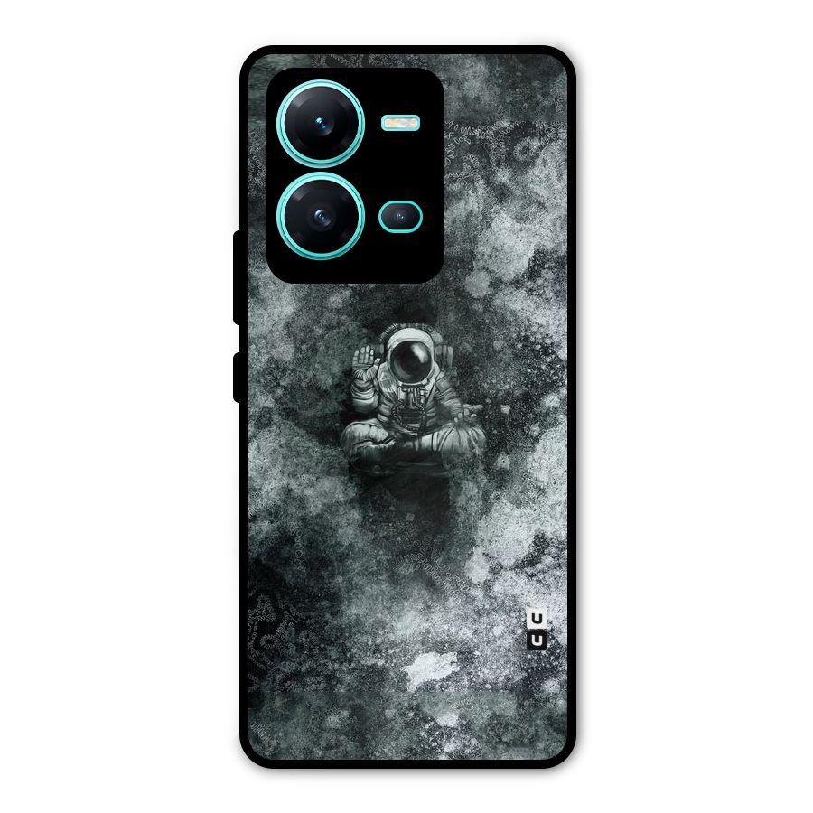 Meditating Spaceman Metal Back Case for Vivo V25