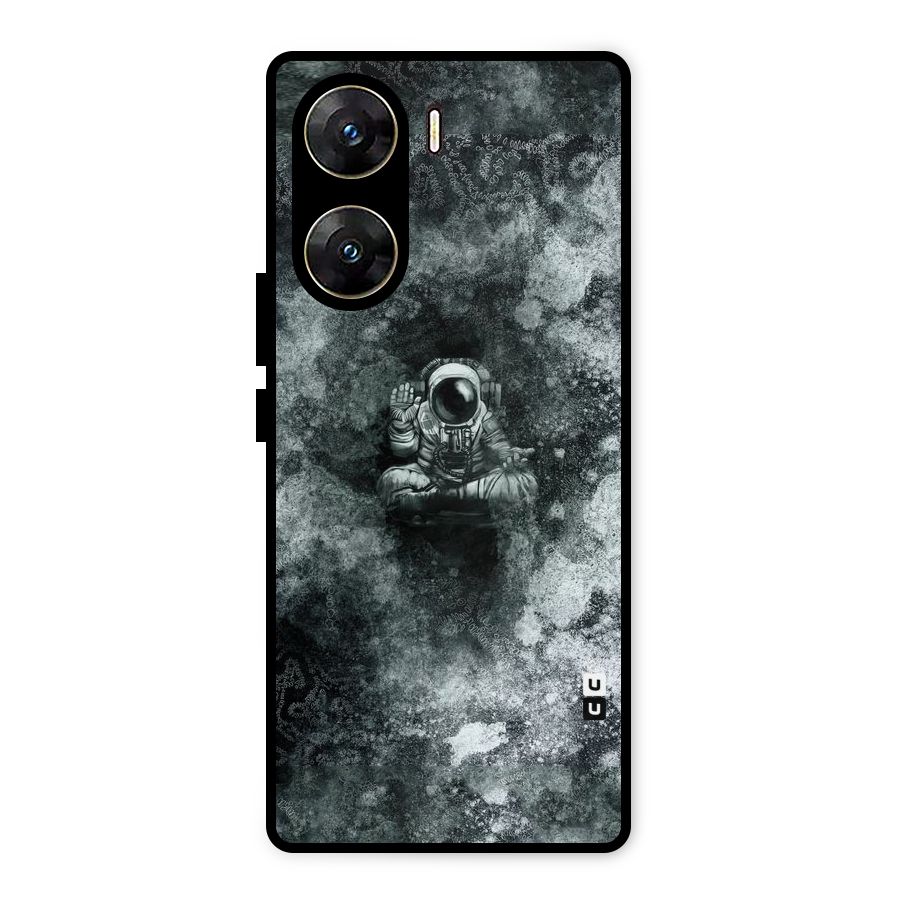 Meditating Spaceman Metal Back Case for Vivo V29e