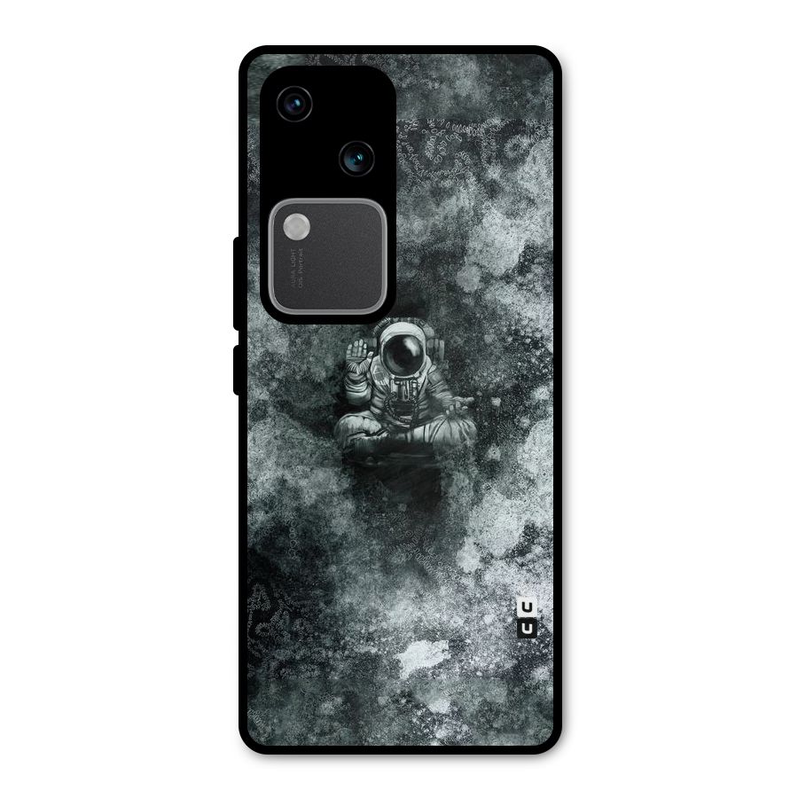 Meditating Spaceman Metal Back Case for Vivo V30