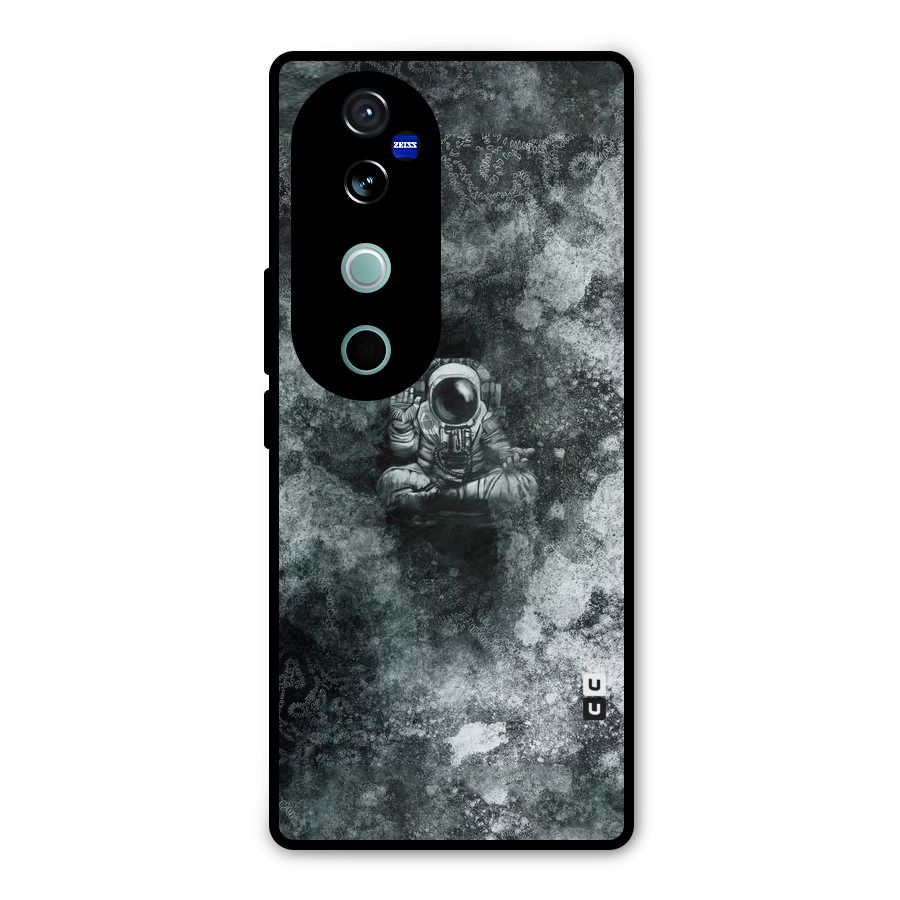 Meditating Spaceman Metal Back Case for Vivo V40 Pro