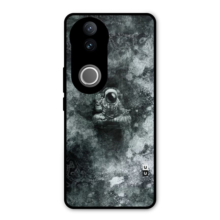 Meditating Spaceman Metal Back Case for Vivo V50