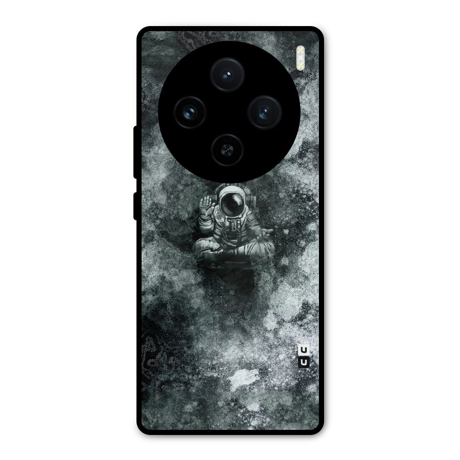 Meditating Spaceman Metal Back Case for Vivo X100