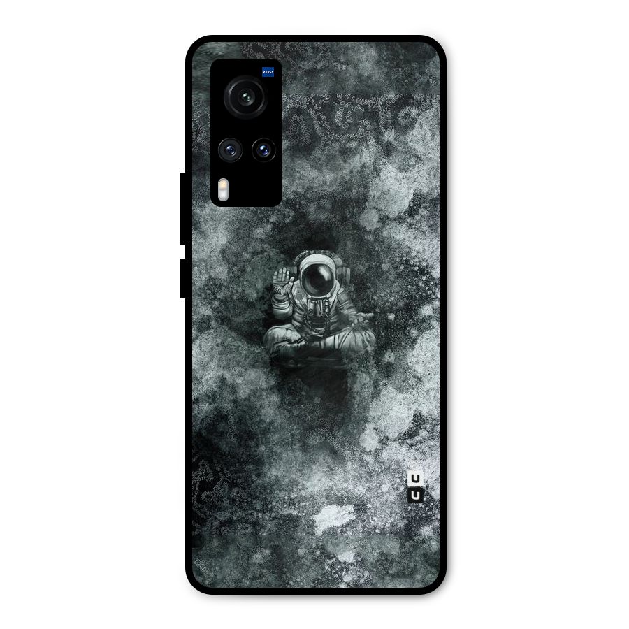 Meditating Spaceman Metal Back Case for Vivo X60