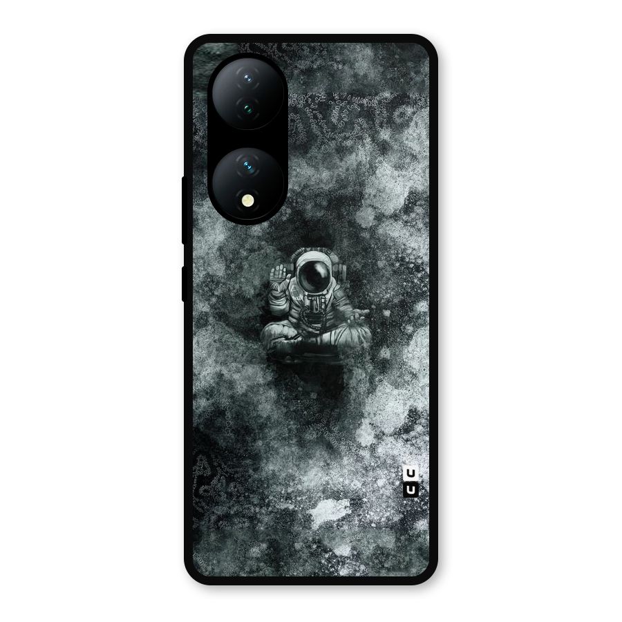 Meditating Spaceman Metal Back Case for Vivo Y100