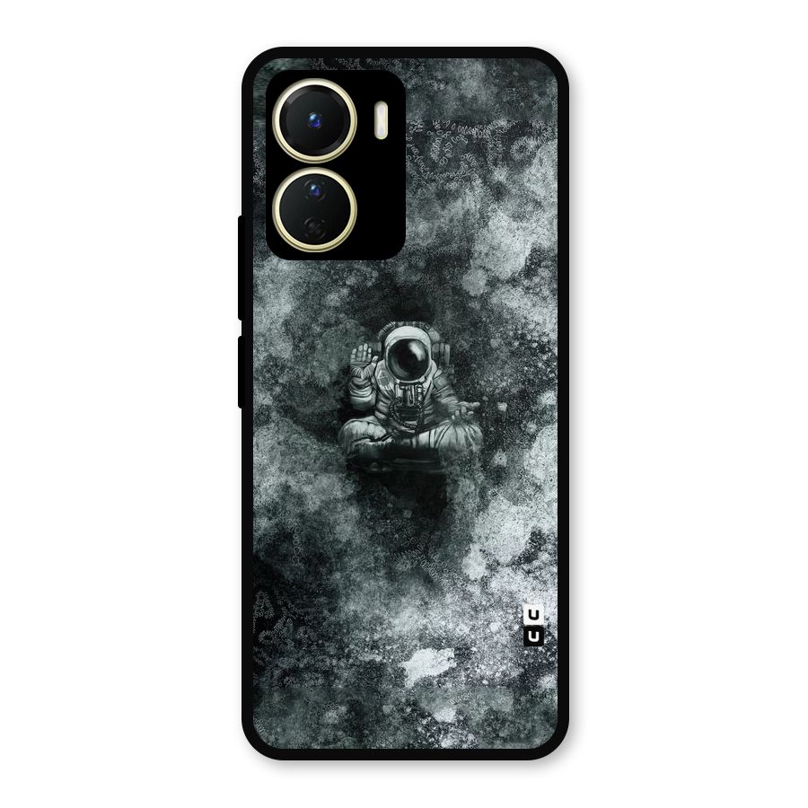 Meditating Spaceman Metal Back Case for Vivo Y16
