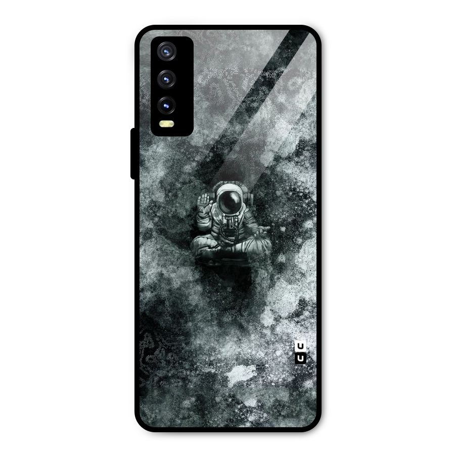 Meditating Spaceman Metal Back Case for Vivo Y20g