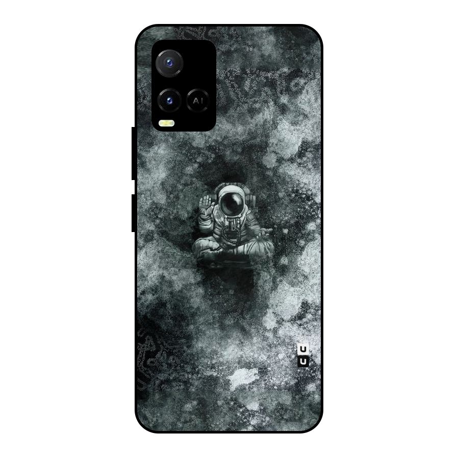Meditating Spaceman Metal Back Case for Vivo Y21T