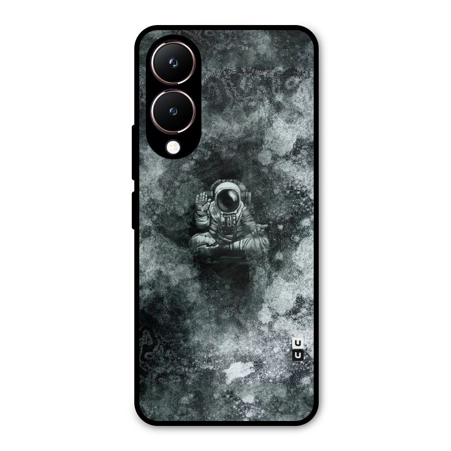 Meditating Spaceman Metal Back Case for Vivo Y28