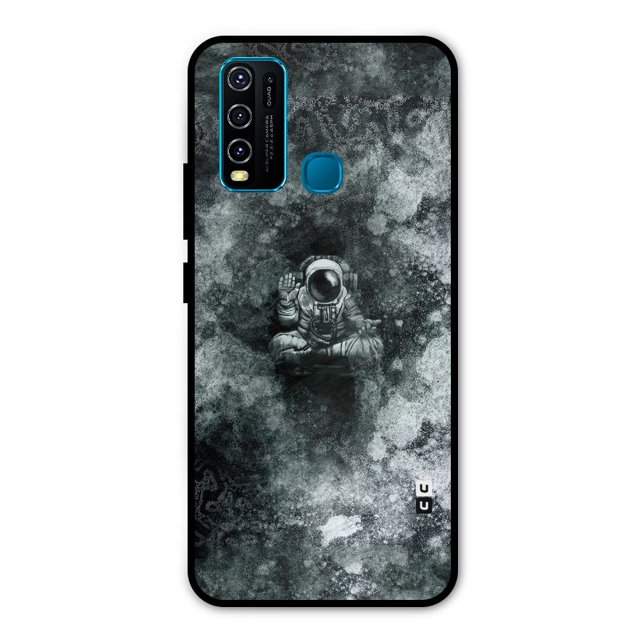 Meditating Spaceman Metal Back Case for Vivo Y30