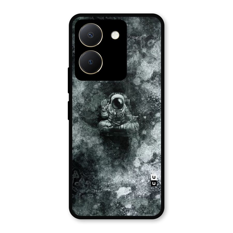 Meditating Spaceman Metal Back Case for Vivo Y36