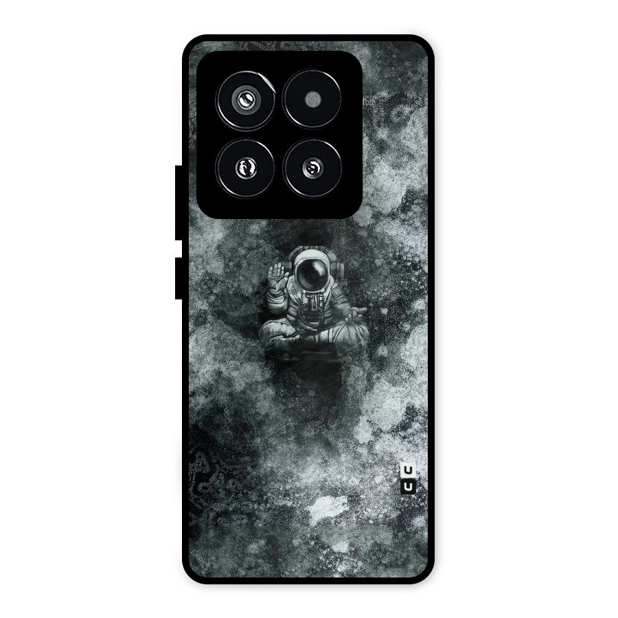 Meditating Spaceman Metal Back Case for Xiaomi 14 Pro