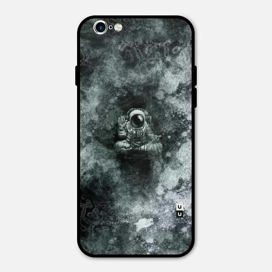 Meditating Spaceman Metal Back Case for iPhone 6 6s