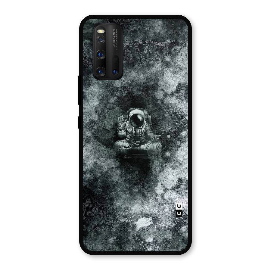 Meditating Spaceman Metal Back Case for iQOO 3