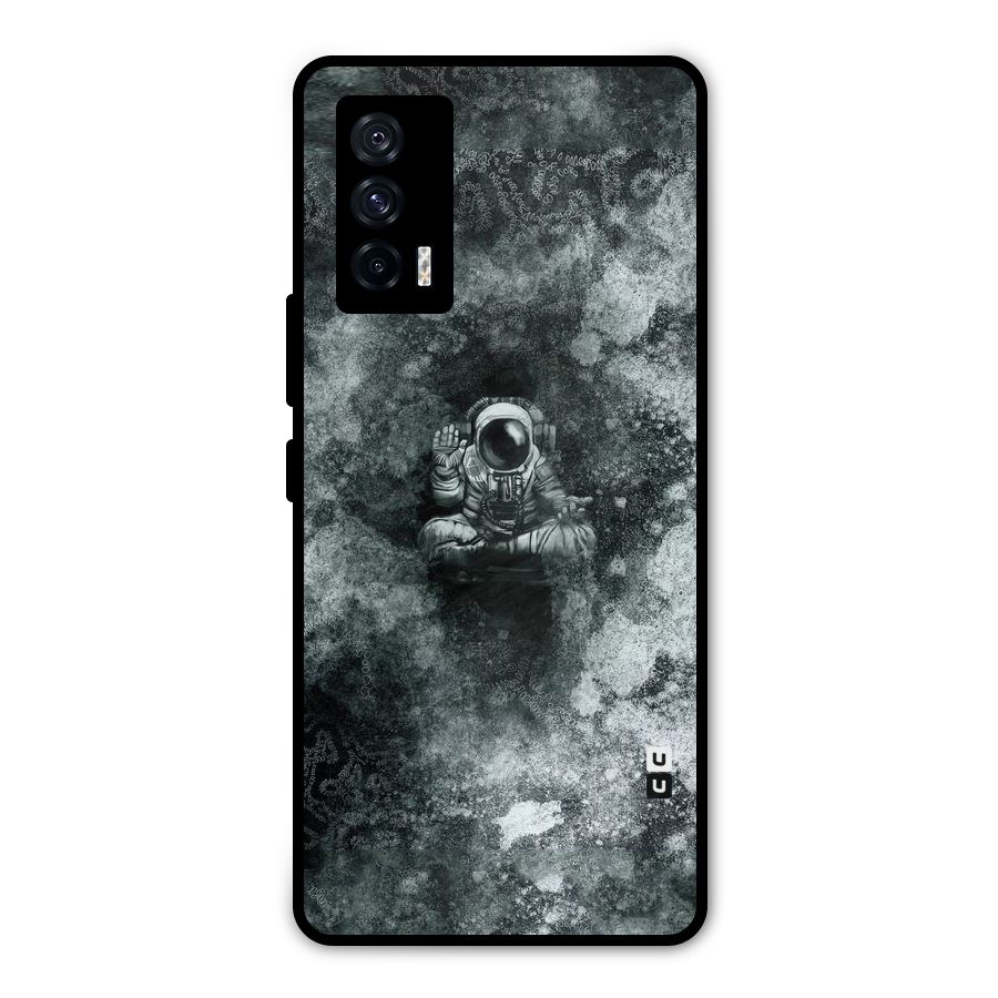 Meditating Spaceman Metal Back Case for iQOO 7 5G