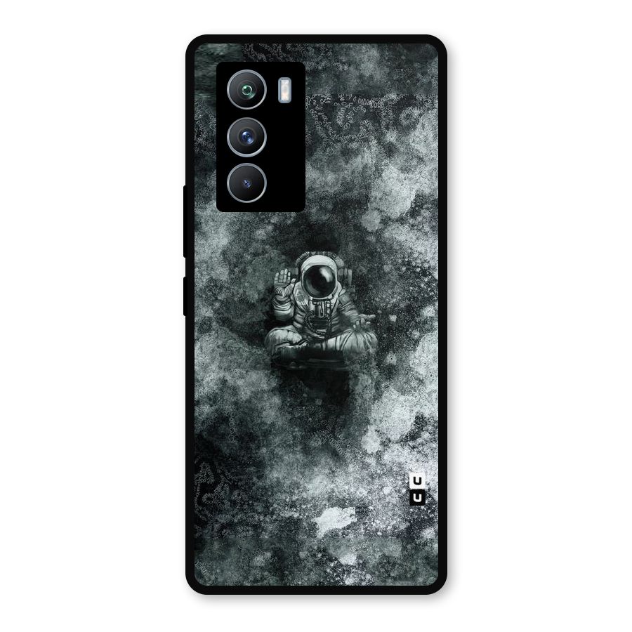 Meditating Spaceman Metal Back Case for iQOO 9 SE