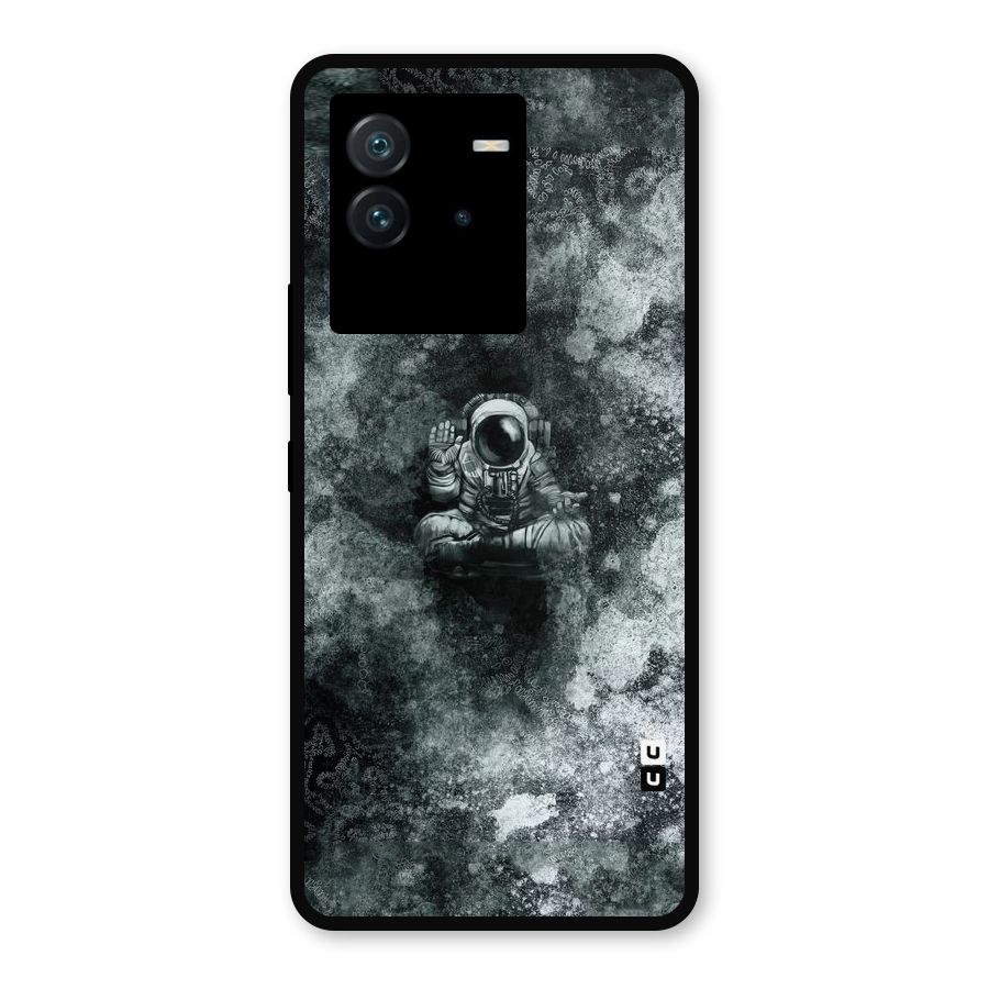 Meditating Spaceman Metal Back Case for iQOO Neo 6 5G