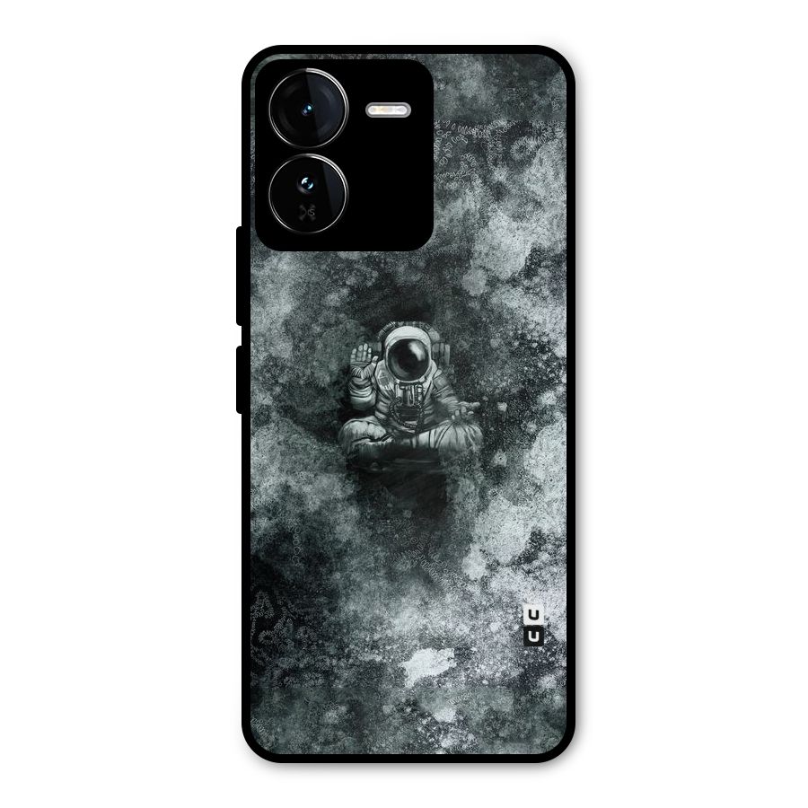 Meditating Spaceman Metal Back Case for iQOO Z9
