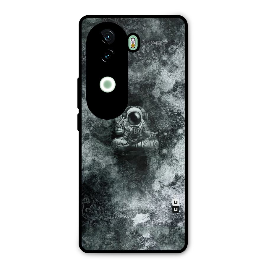 Meditating Spaceman Metal Back Case for iQOO Z9s