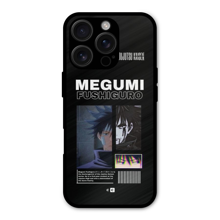 Megumi Fushiguro Metal Back Case for iPhone 16 Pro