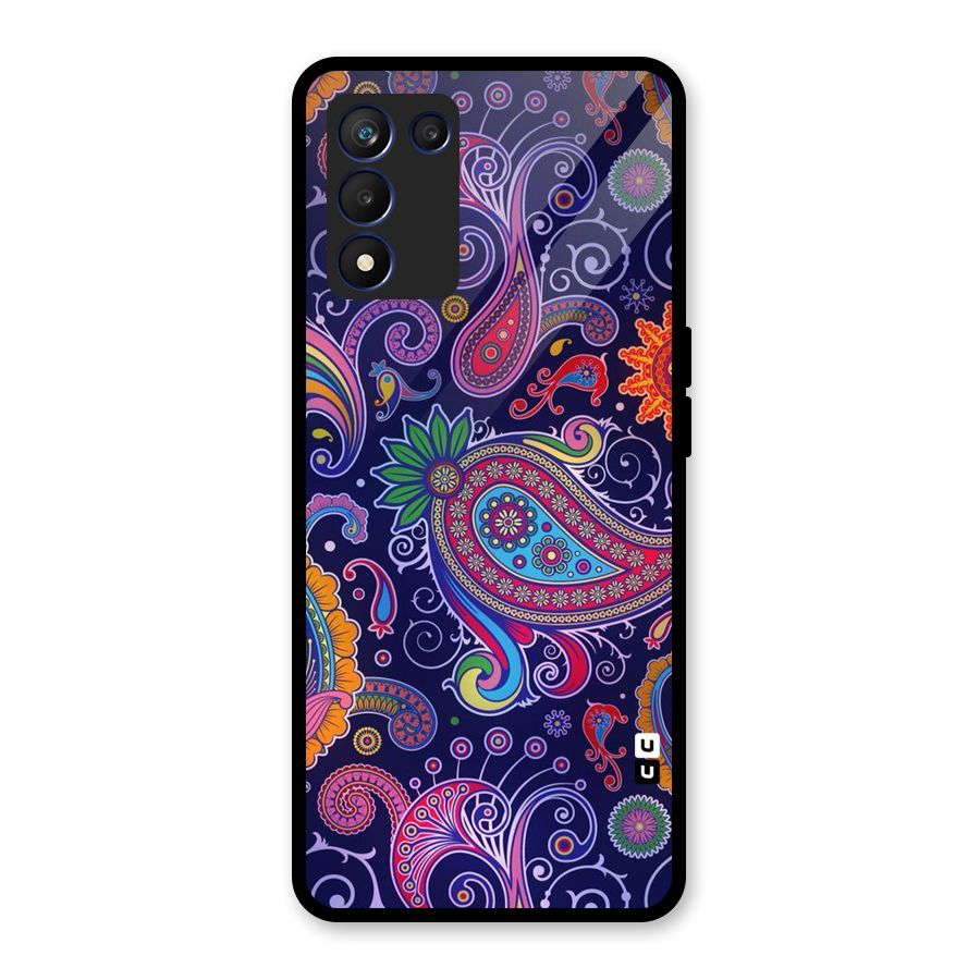 Mehendi Pattern Glass Back Case for Realme 9 5G Speed