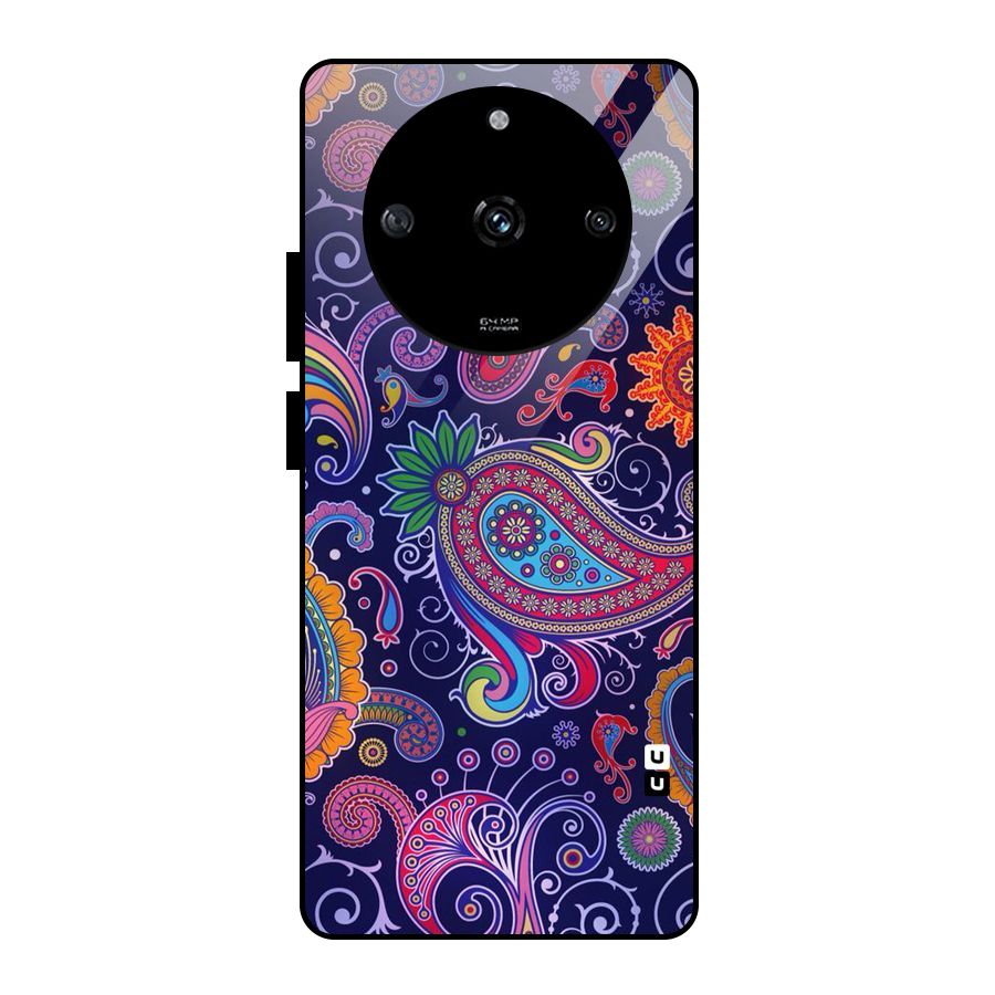 Mehendi Pattern Glass Back Case for Realme Narzo 60 5G