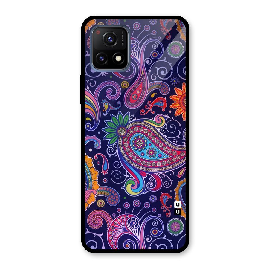 Mehendi Pattern Glass Back Case for Vivo Y72 5G