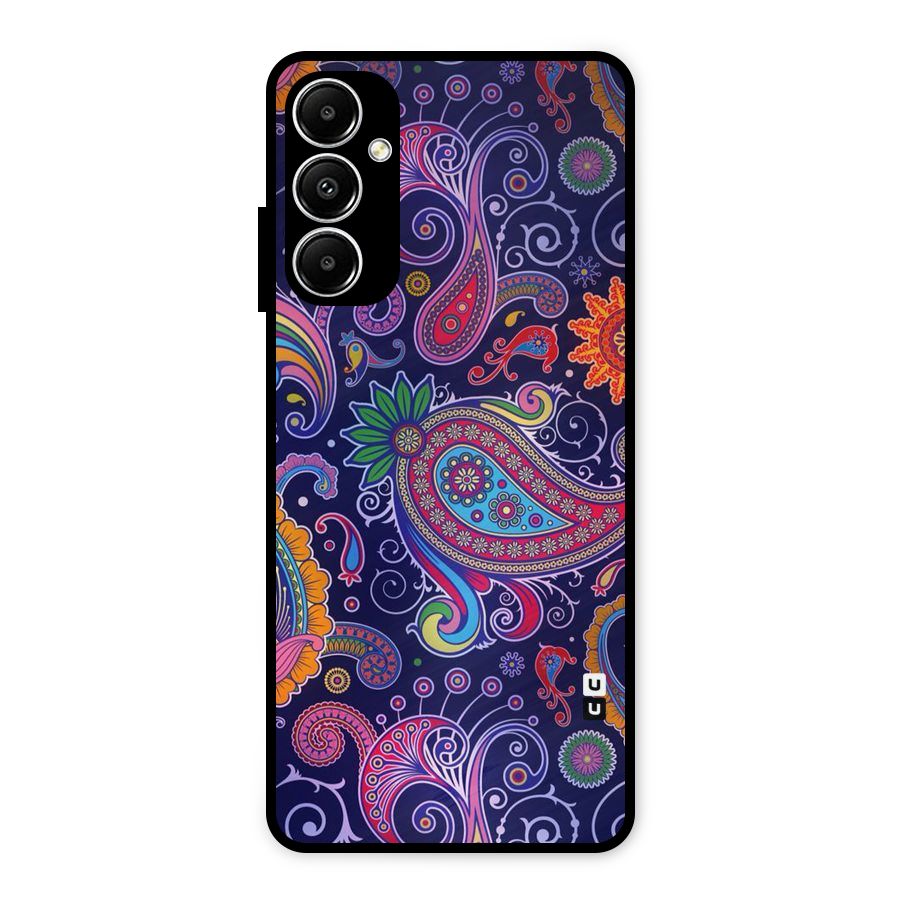 Mehendi Pattern Metal Back Case for Galaxy A05s