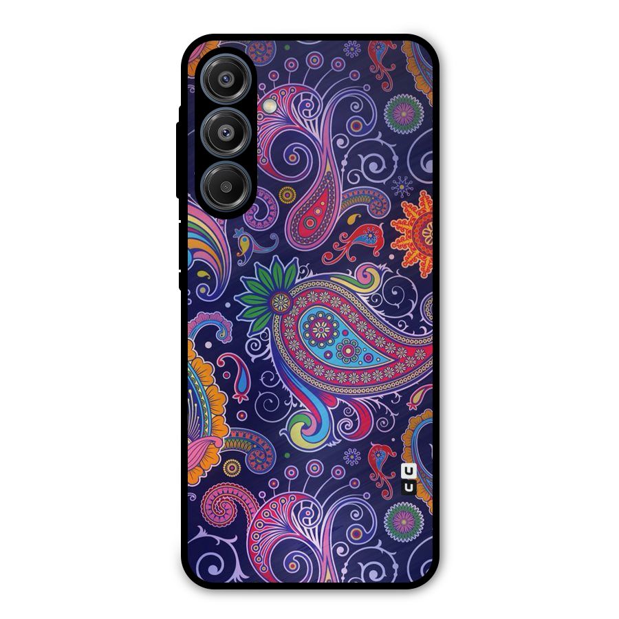Mehendi Pattern Metal Back Case for Galaxy A16 5G