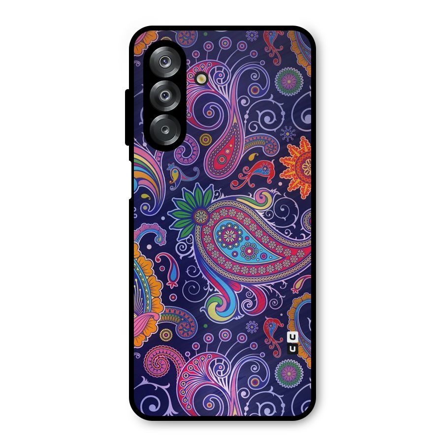 Mehendi Pattern Metal Back Case for Galaxy A26