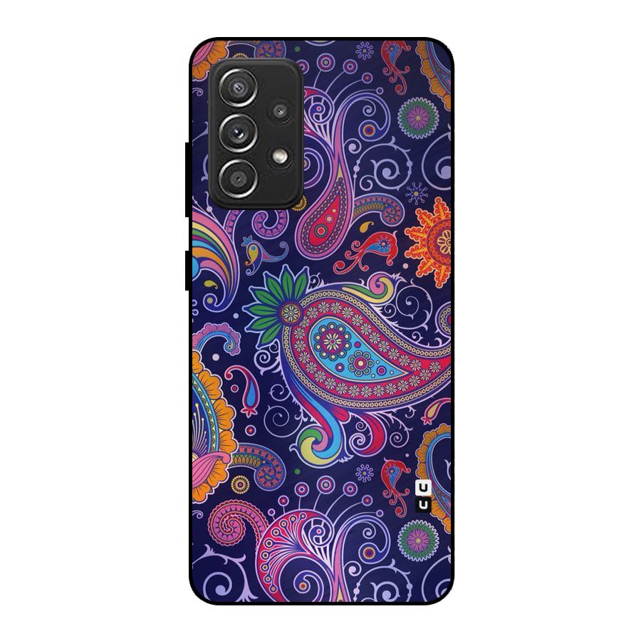 Mehendi Pattern Metal Back Case for Galaxy A52s 5G
