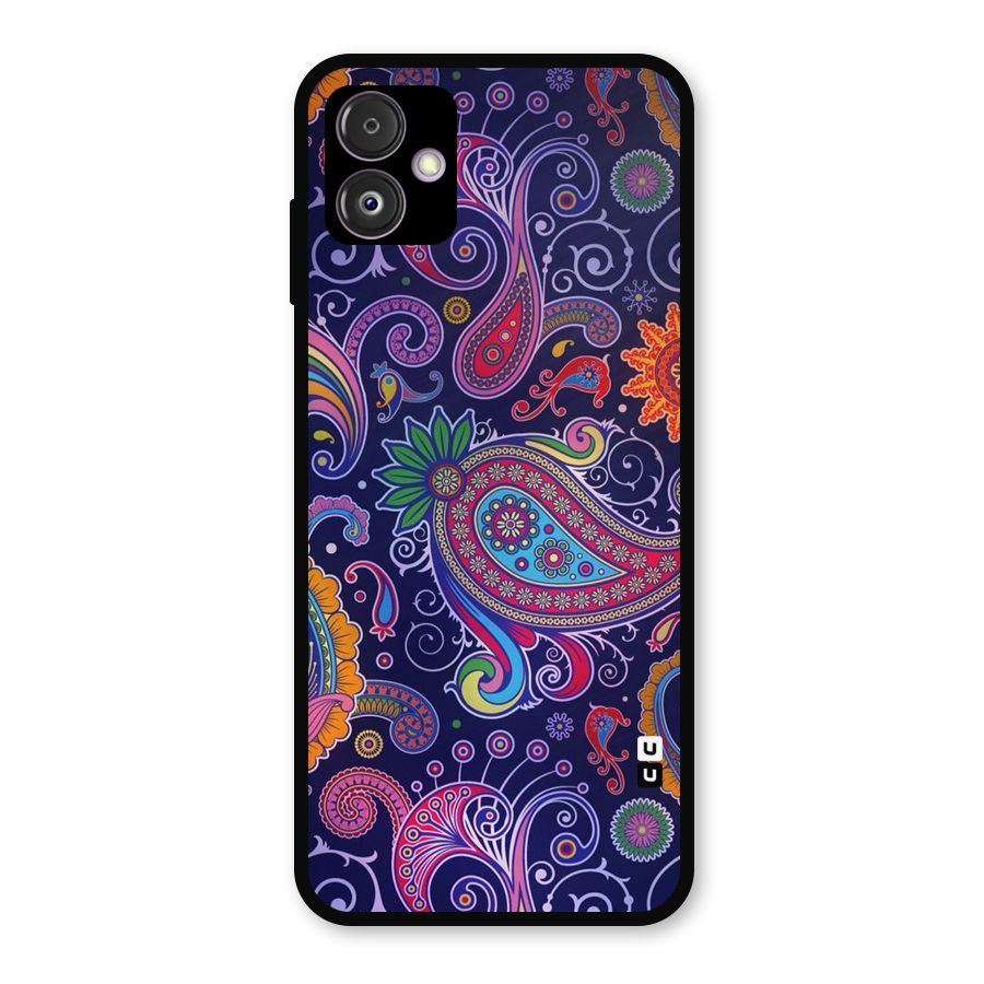 Mehendi Pattern Metal Back Case for Galaxy F14