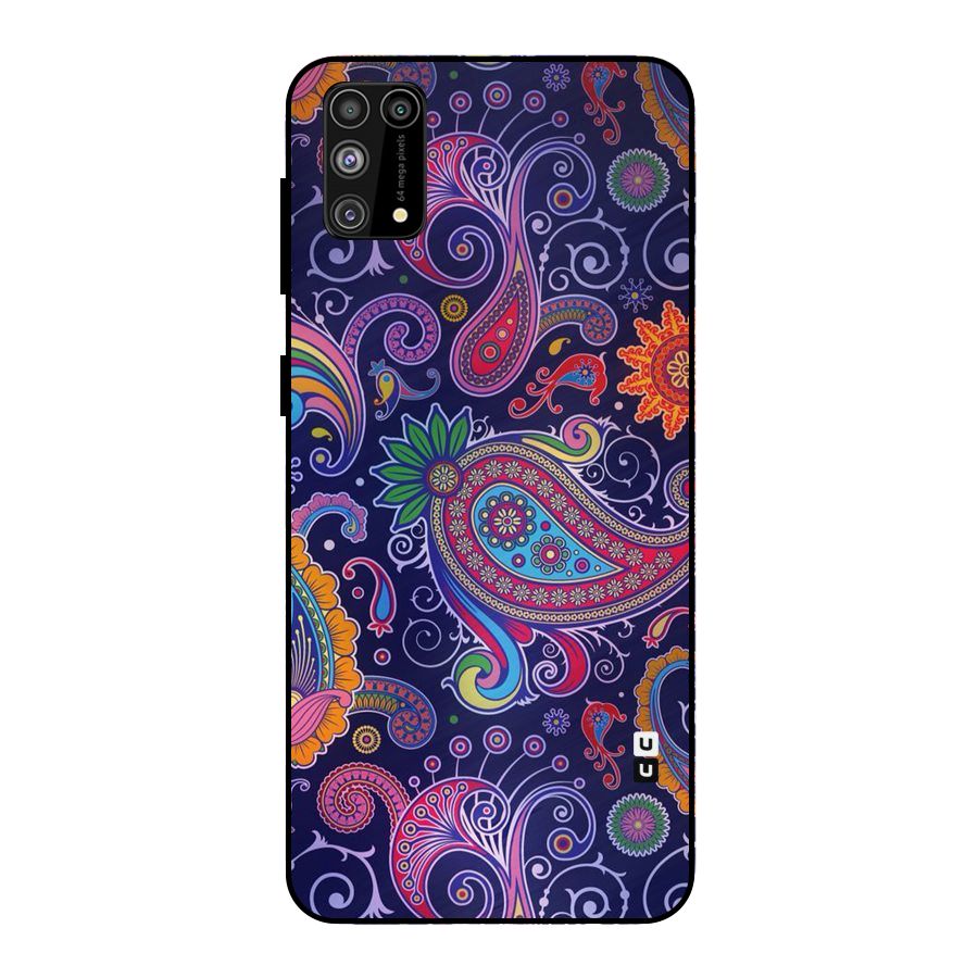Mehendi Pattern Metal Back Case for Galaxy F41