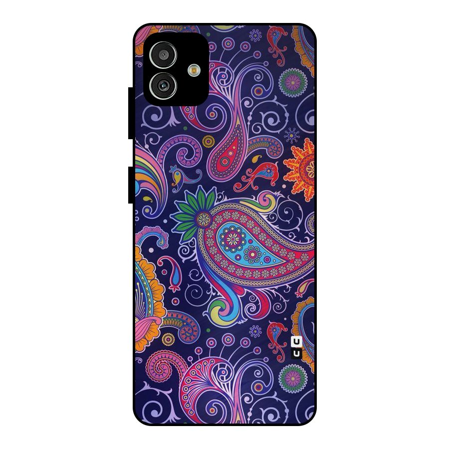 Mehendi Pattern Metal Back Case for Galaxy M13 5G