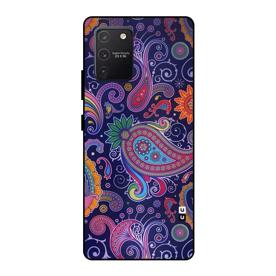 Mehendi Pattern Metal Back Case for Galaxy S10 Lite