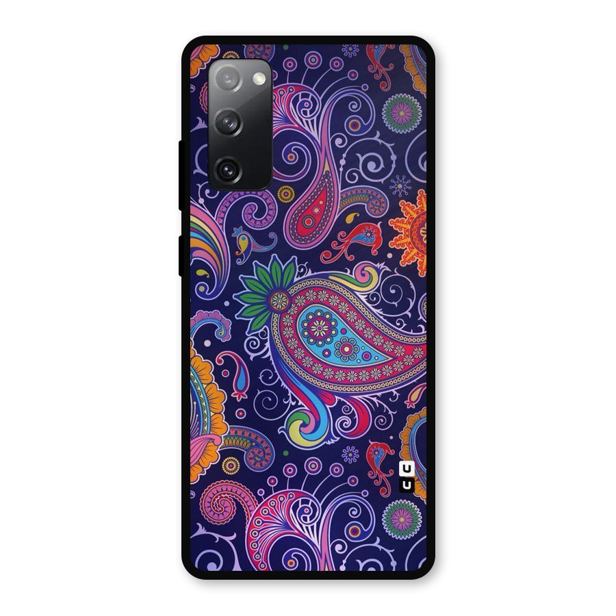 Mehendi Pattern Metal Back Case for Galaxy S20 FE