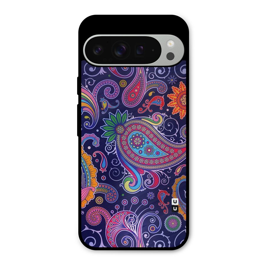 Mehendi Pattern Metal Back Case for Google Pixel 9 Pro XL