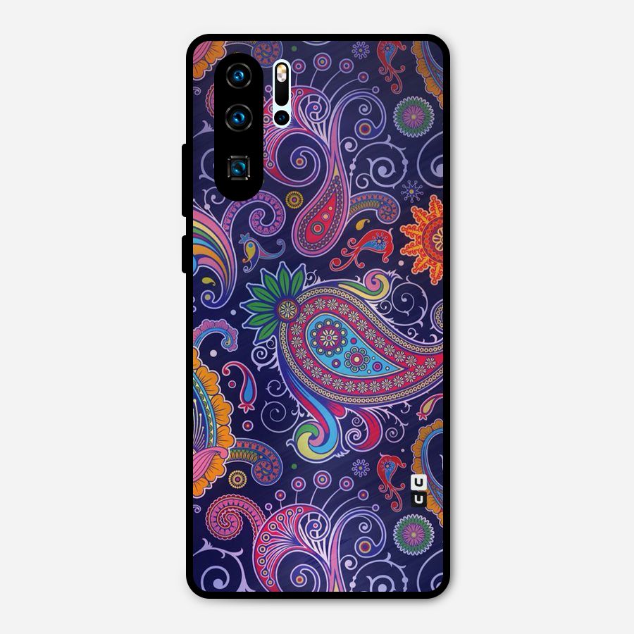 Mehendi Pattern Metal Back Case for Huawei P30 Pro
