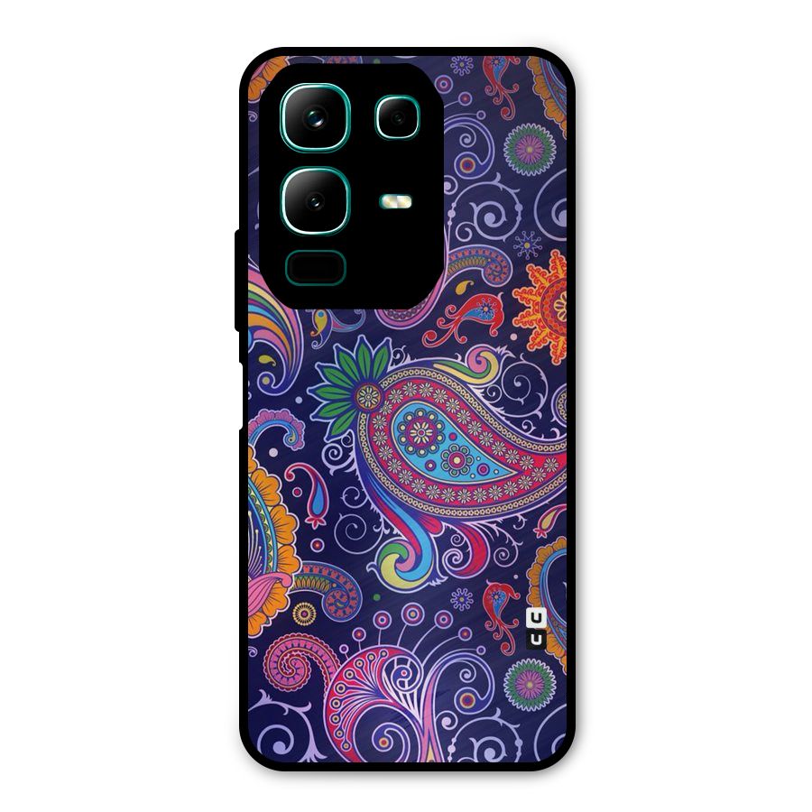 Mehendi Pattern Metal Back Case for Infinix Note 50x