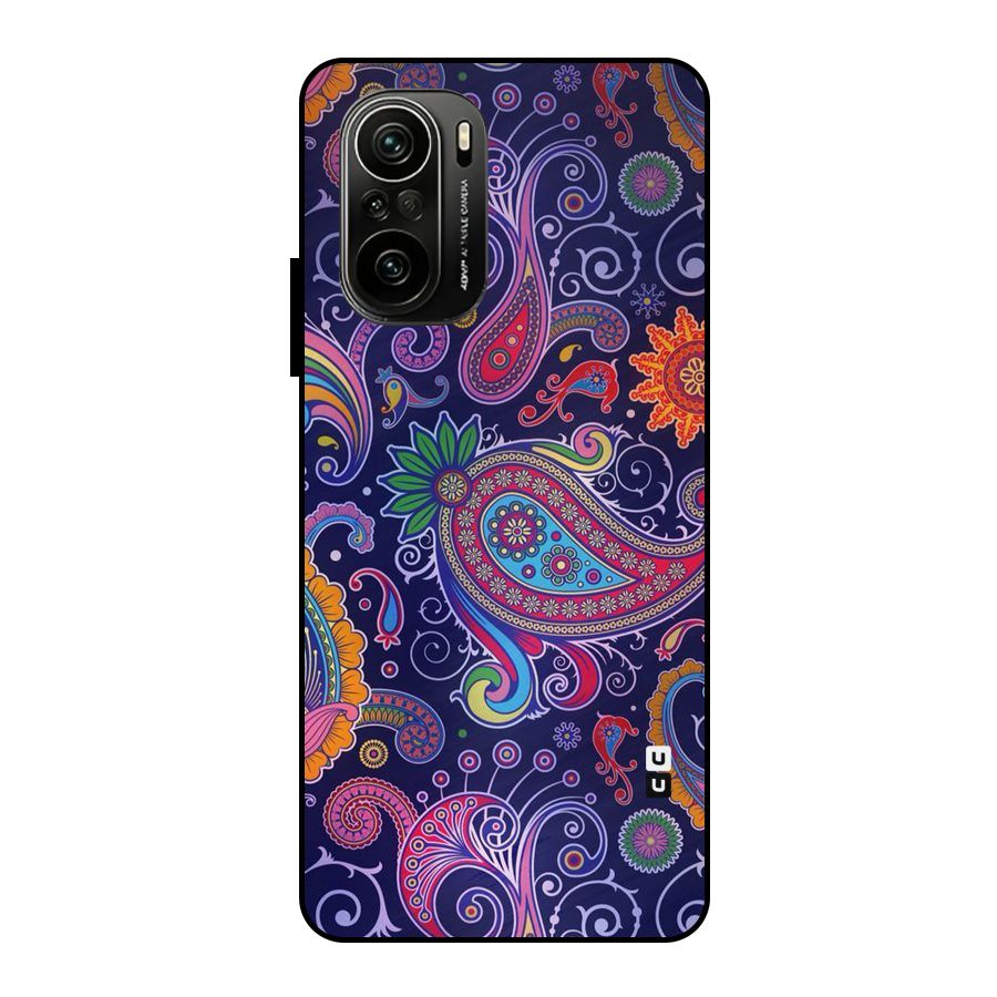 Mehendi Pattern Metal Back Case for Mi 11x