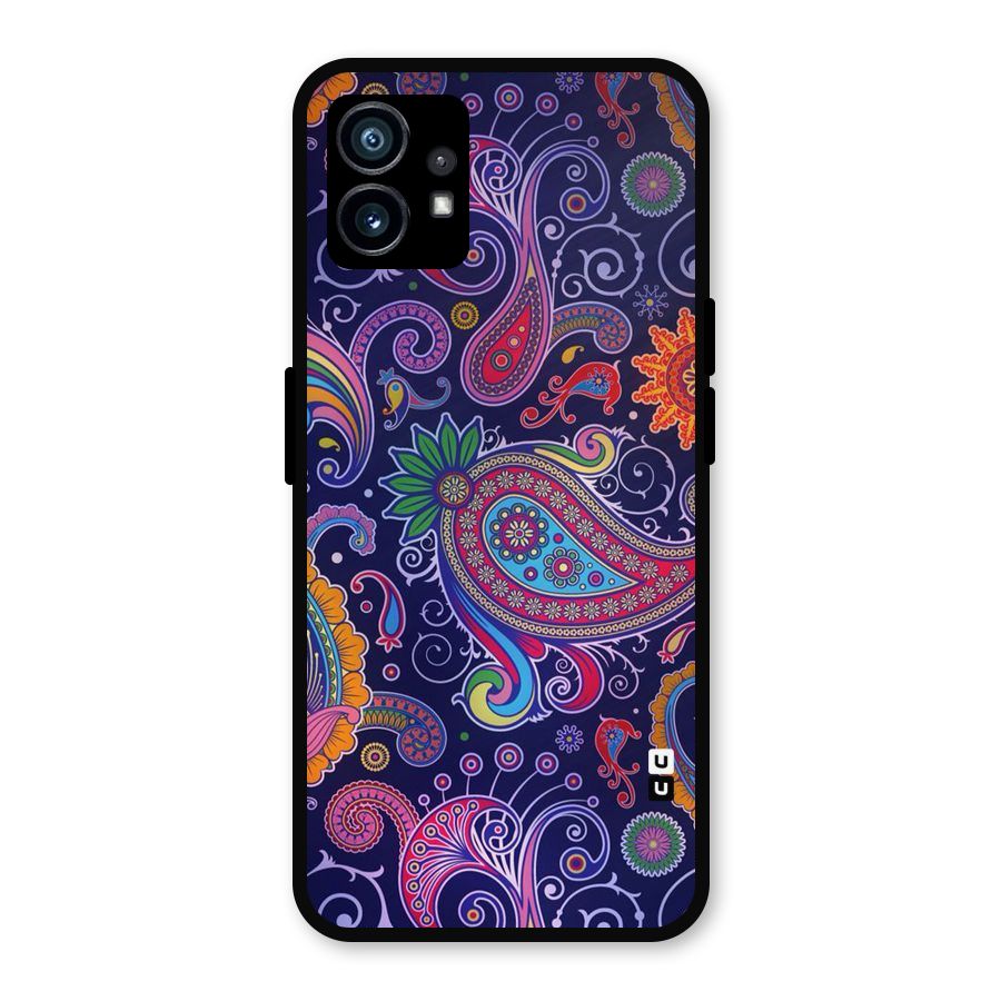 Mehendi Pattern Metal Back Case for Nothing Phone 1