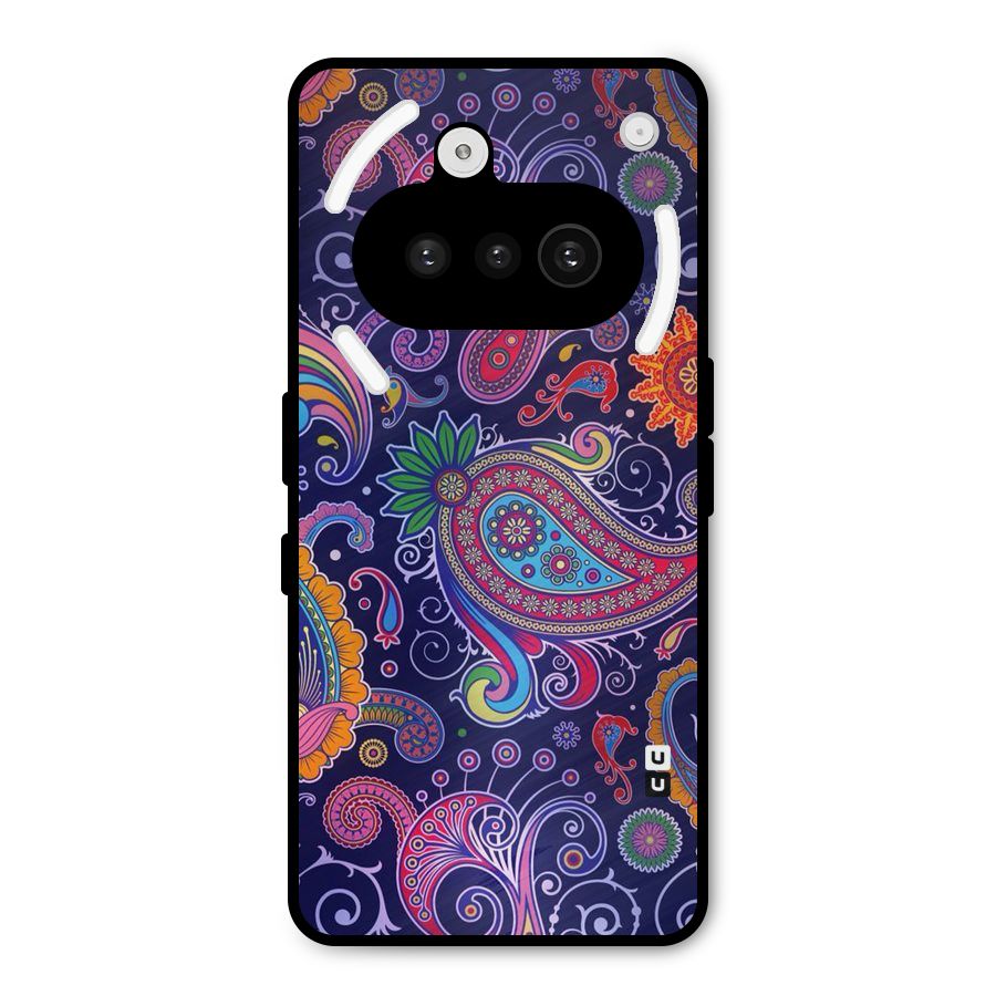 Mehendi Pattern Metal Back Case for Nothing Phone 3a