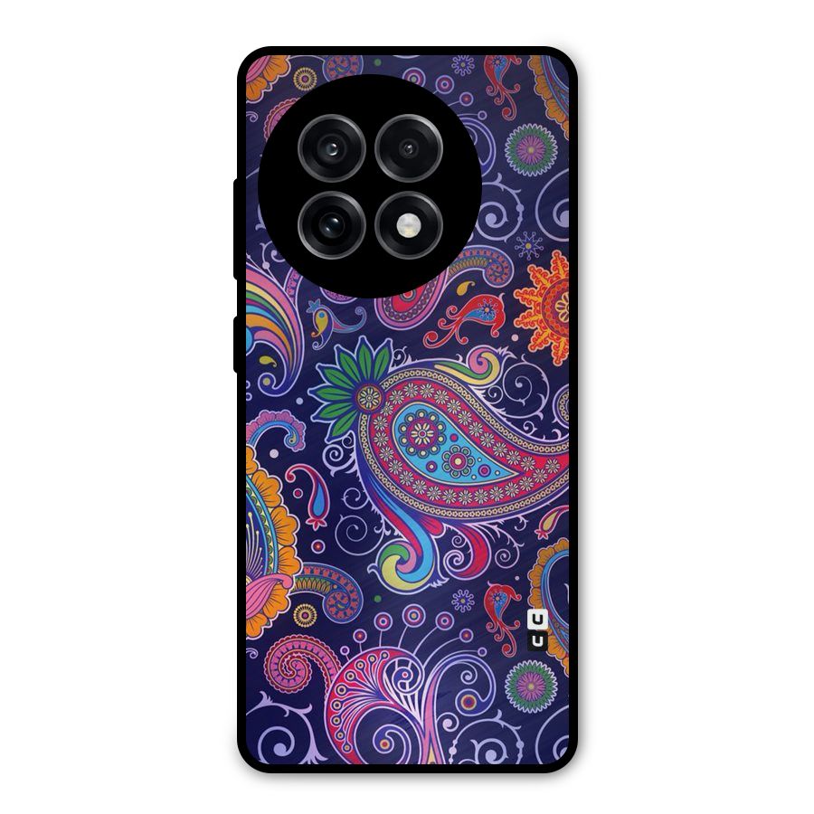 Mehendi Pattern Metal Back Case for OnePlus 13R