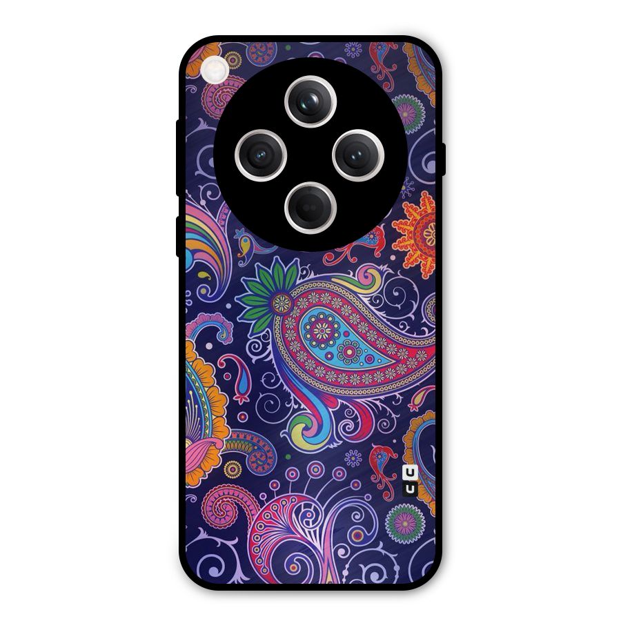 Mehendi Pattern Metal Back Case for Oppo Find X8