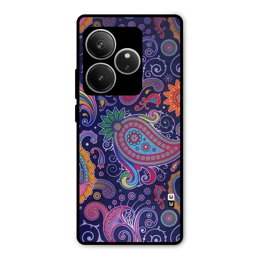 Mehendi Pattern Metal Back Case for Realme GT 6